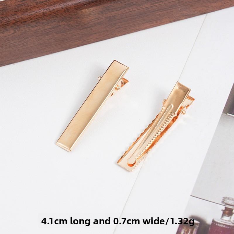 Quadratische Entenschnabelklemme Untere Klemme Gerade Klemme Haarspange Seitenklemme Entenschnabelklemme Haarschmuck Material