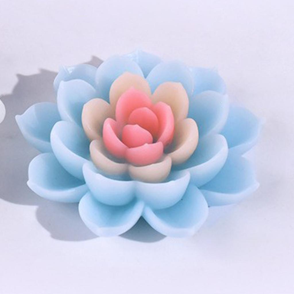 3D Flower Resin Molds 3D Flower Candle Molds for Making Candle Soap Chocolate Fondant Room Decorations Valentines Gift
