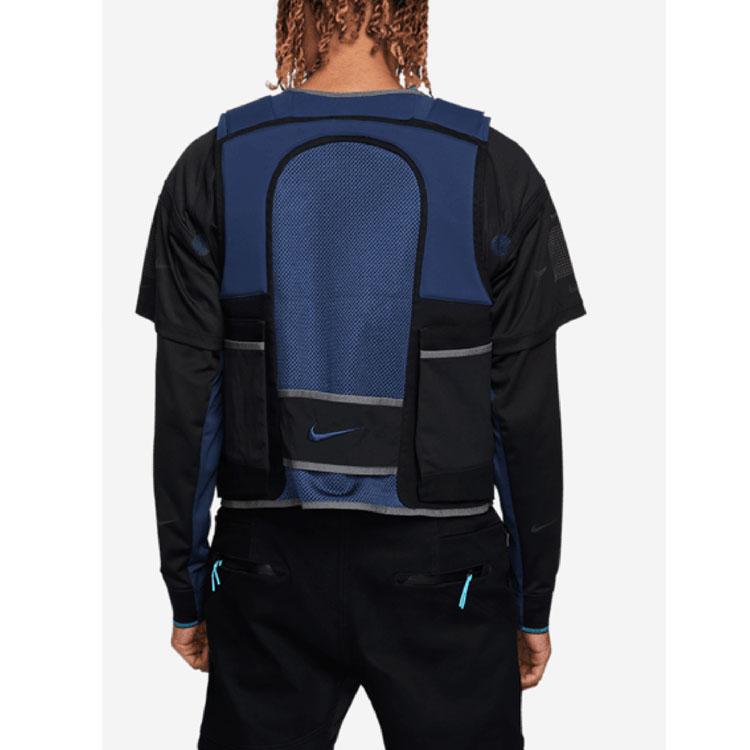 Nike ISPA Series Zip Pocket Mesh Hollow Vest Unisex Outerwear Black FB2376-010