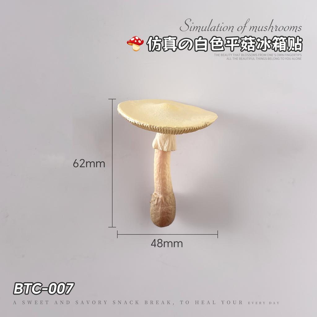 Mini Mushroom Refrigerator Magnet Fruit Refrigerator Decoration Pegboard Art Decoration 3D Ornament