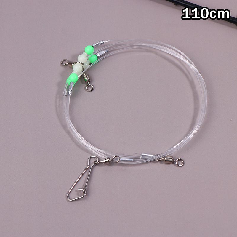 Angelzubehör Wirbel Nachtleuchtende Perlen Stifte Röhrchen Verbinder Angelwirbel 1 oder 2 Haken für Angelschnur und Gewicht