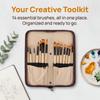 14PCS Tough Fiber Texture Multi-tip Nylon Brush Set Watercolor Paint Brushes  Acrylic Artwork Making