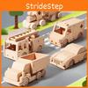 Wooden Car Train Fire Truck Assembly Toy Car Set For Kids Educational Transportation Play
