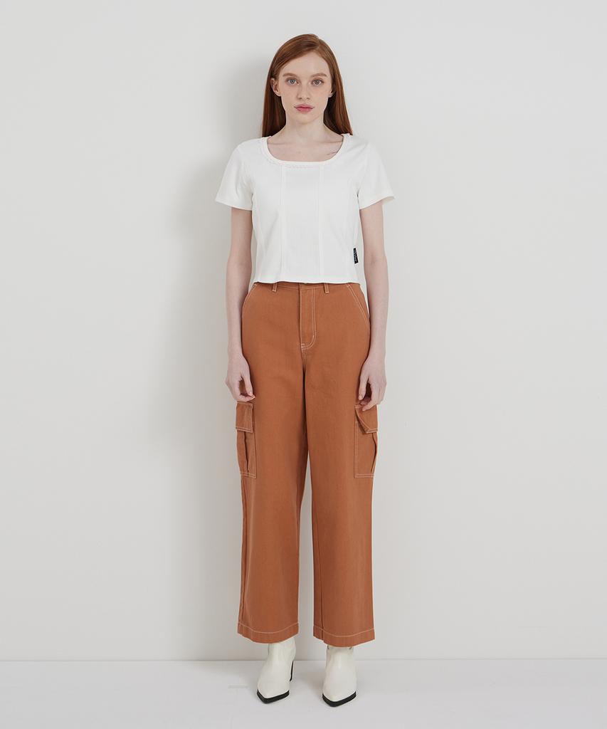 ANDTHEOTHER Camel-Colored Cargo Pants