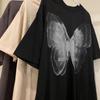 T-shirt Western Style Butterfly Print Loose Short-sleeved Summer Temperament Top Women's Clothing