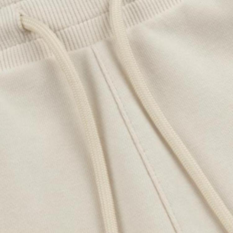 Reebok Simple Loose Versatile Casual Drawstring Mid-Rise Tapered Knit Joggers Women Joggers Beige 24FRM606WGM1