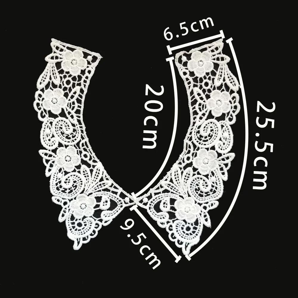 sales of 1-10 pieces Black and white embroidery hollowed out Shredded milk decoration DIY sewing lace accessories