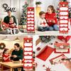 Holiday Money Gift Box Christmas Cash Envelopes, 6 Slots Foldable Holder, DIY Envelope Card Booklet for Xmas Parties, Family Gatherings Greeting