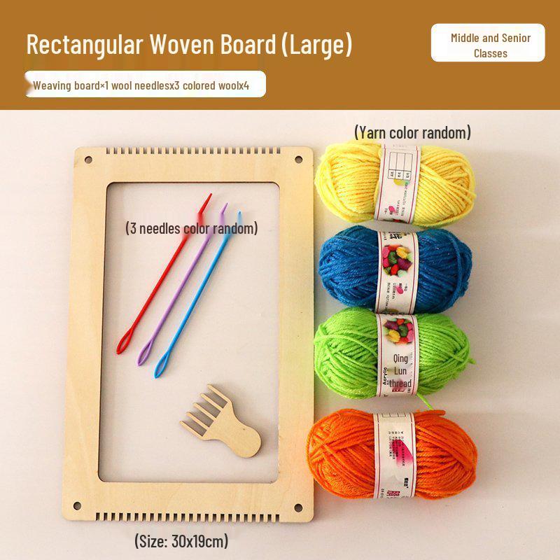 Kindergarten Yarn Weaving Kit for Large Classes – Loom and Craft Supplies Included