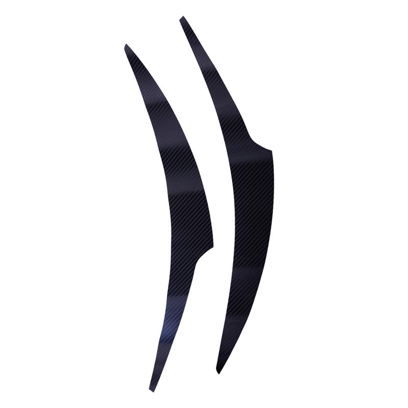 

1 Pair Carbon Fiber Style PVC Front Headlight Lamp Eyebrow Eyelid Sticker Trim Cover Fit for Honda Accord 2014-2015