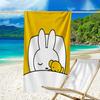 1pc Miffy4 Beach Towel, Beach and Seaside Swimming Pool Equipment, Fashion Pattern, Rectangular, Travel Essentials