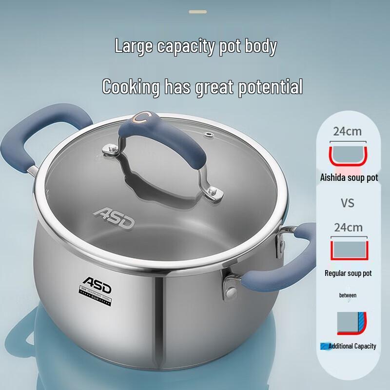 ASD 304 Stainless Steel Multi-Purpose Stew Pot