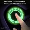 EsiFare Key Bezel Ignition [Set of 3] Fluorescent Car Ignition Key Ring Sticker Start