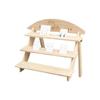 Desktop Storage Organizer Wooden Multi-layer Desktop Storage Rack with Smooth Edge Design Stable Construction Plant for Home