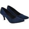 Shoetopia Women'S Block Heel Pumps Blue /Eu40 / Uk7