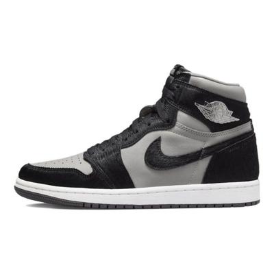 Buty damskie Air 1 Retro High OG Twist 2.0 Czarne Średnio-szare Białe DZ2523-001