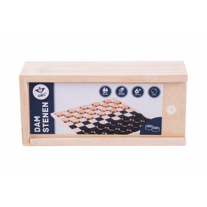 Jeu de société éducatif - New Classic Toys - Jeu de dames en bois