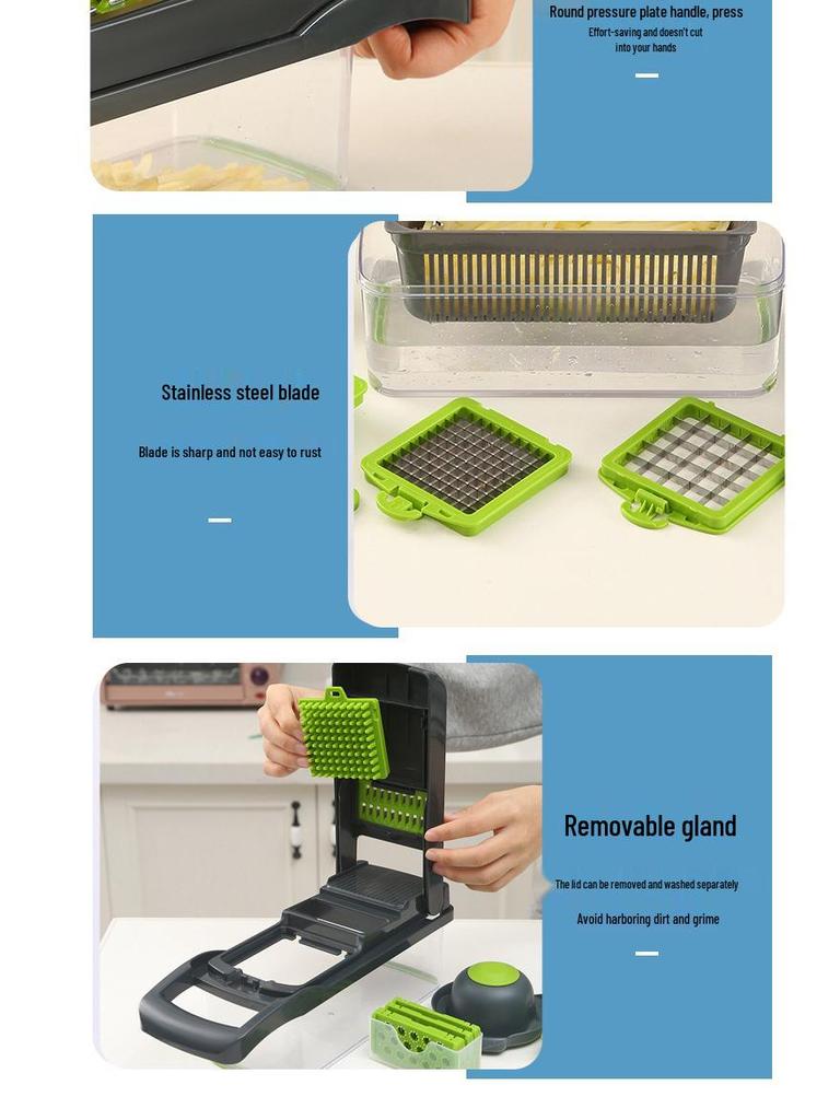 15-in-1 Multifunctional Vegetable Chopper & Slicer Set