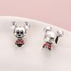 2 PCS/Lot MIX Style Colorful Enamel Minnie Stitch Charms Beads Pendant for DIY Jewelry Making Accessories