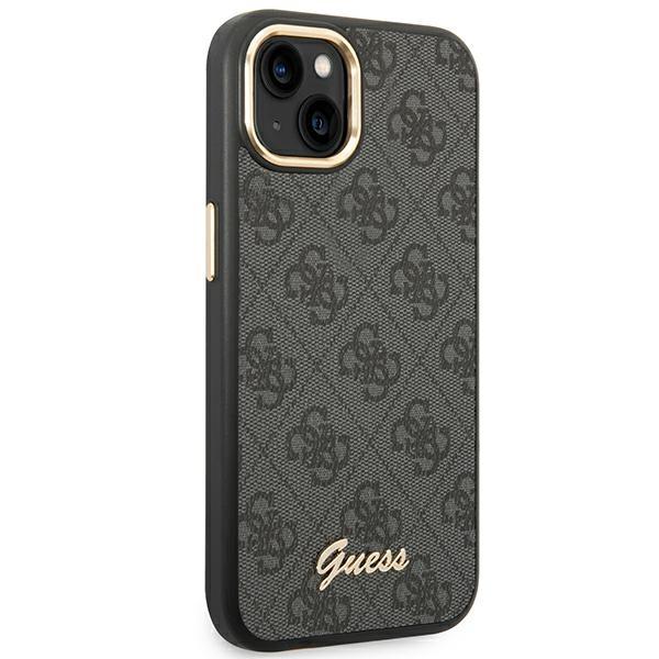 Guess Guhcp14Mhg4Shk Iphone 14 Plus/ 15 Plus 6.7 Czarny/Black Hard Case 4G Vintage Gold Logo