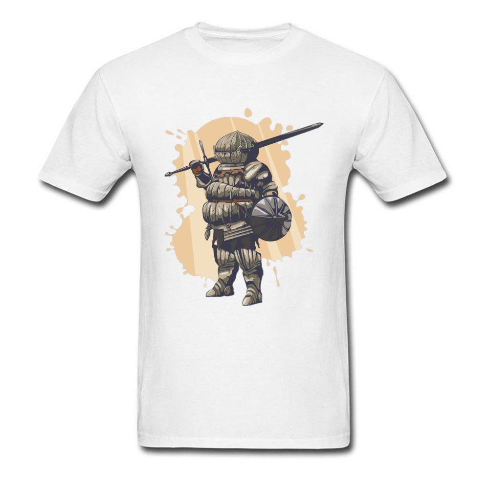 T-shirt Dark Souls 3 Uomo Guerriero del Sole T-shirt Loda il Sole Bloodborne T-shirt Cotone Maschile Streetwear Divertenti Top Magliette di Natale