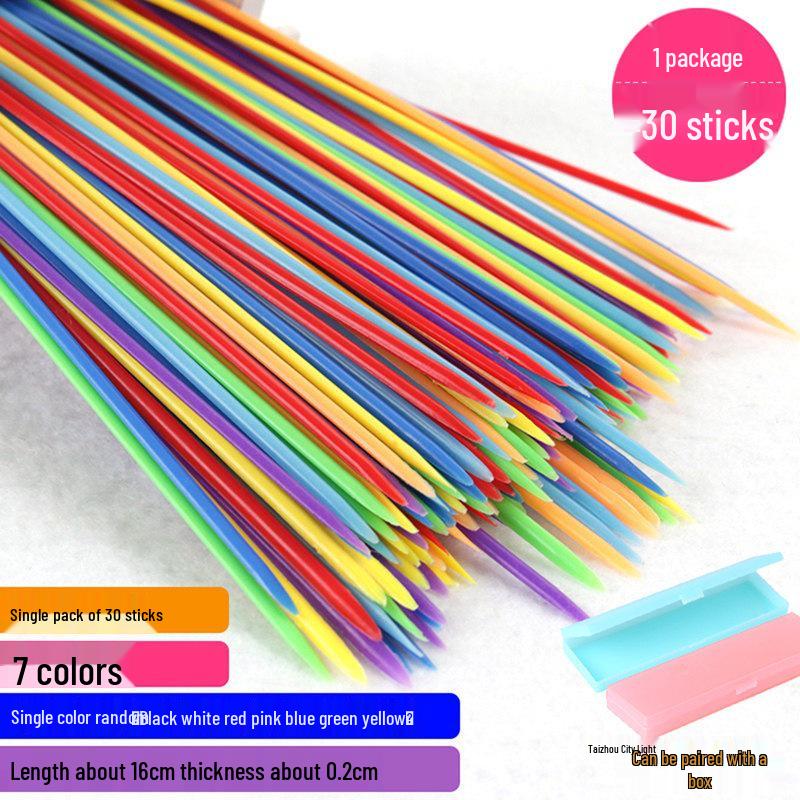 Colorful Pick-Up Sticks: 80s Nostalgic Interactive Educational Game for Kids and Parents
