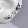 Lightweight Comfortable Star Angel Wing Studs Earrings Stylish Ear Accessories for Daily Wear Travel and Gifting