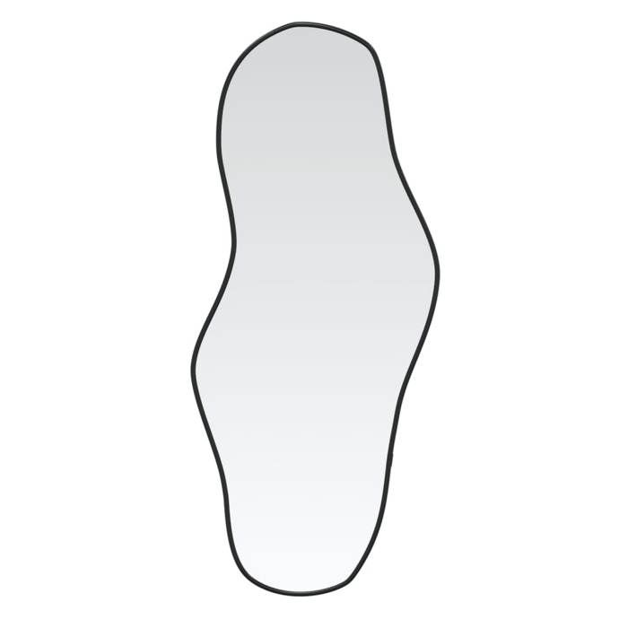 VidaXL Wall Mirror Makeup Vanity Cosmetic Bedroom Decoration Bathroom Living Room Interior Black 348265