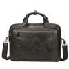 The First Layer of Cowhide Men's Briefcase High-grade Hand-made Soft Leather Laptop Bag Men's Business Bag