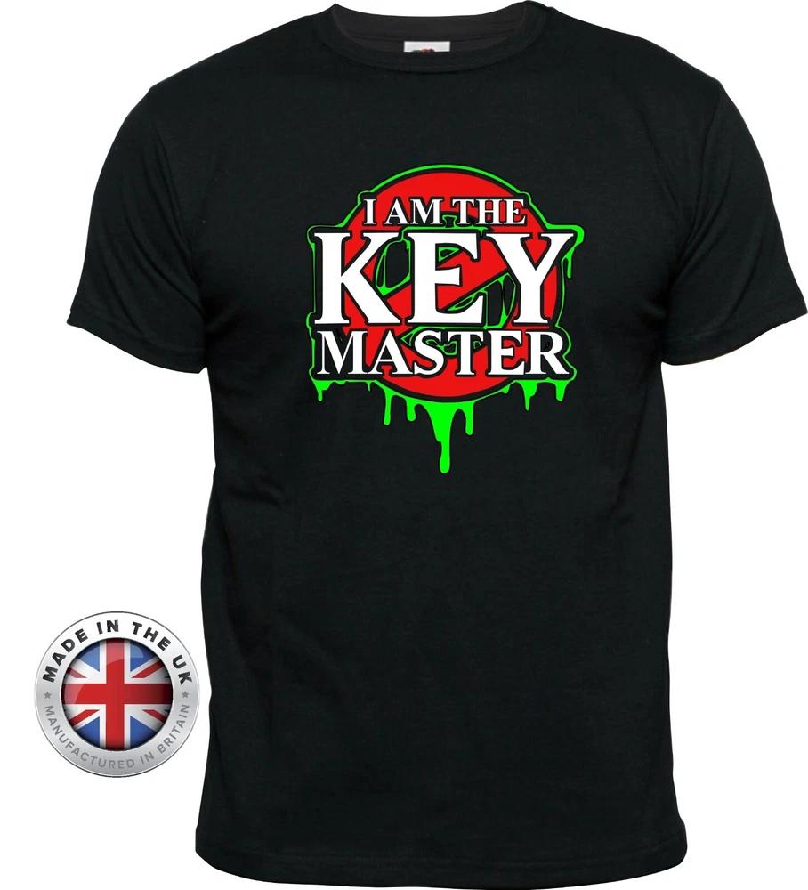 Ghostbusters TShirt I Am The Key Master Black T Shirt UnisexLadies Fitted 3XL