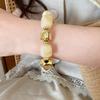 Europe American Style Beads Acrylic Bangle Smudging Retro Hand Ring Irregular Bracelet  Gift