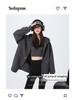 Korean-Style High-End Women's Drop Shoulder Hoodie Sweatshirt - Autumn 2024 Loose Casual Long-Sleeved Cardigan Jacket