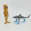 Shark Figurine Tungtungsahur Figure Funny Doll Desktop Decoration Tralalero Tralala Figure Movable Articulated 3D Printed Toys