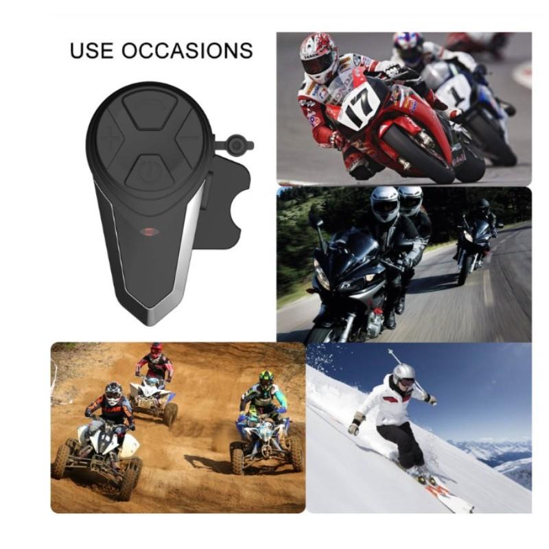 Waterproof Bluetooth Headset BT-S3 Motorcycle Helmet for 2 Riders Intercom