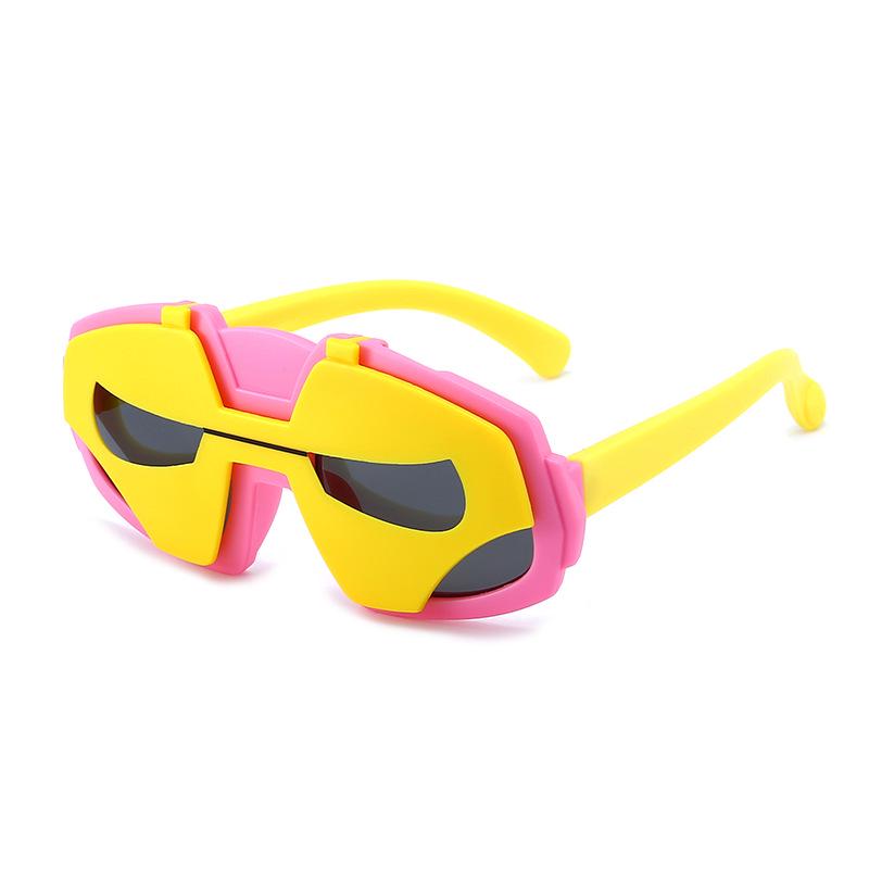 Children's Polarized Silicone Sunglasses: Cute Cartoon Design for Kids Ages 4-8