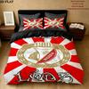 Rts Widzew D Pattern Bedding uilt Set uilt Cover Pillowcase Home Decoration Birthday Gift (1 * duvet cover + 2 * pillowcase without core)