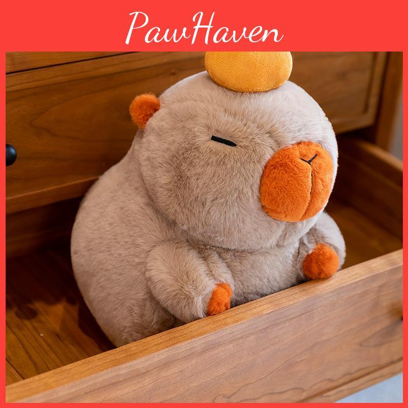 Capybara Persimmon Animal Plush Doll Childrens Birthday Gift Home Decoration