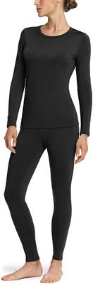 Tesla Heattech Warm Innerwear Set for Thin Long Sleeve Shirt and Long Perfect for and Winter Use Women, Micro-Fleece Lining, Moisture-Wicking,