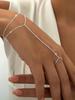 Minimalist Style Finger Bracelet, Bohemian Holiday Style Hand Back Chain, Niche Design Sense Stacked Jewelry To Give Gifts