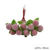 Red Theme Artificial Flower Cherry Stamen Berries Bundle DIY Christmas Decoration Wedding Cake Gift Box Wreaths Xmas Decor