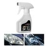Kit de Restauração de Faróis de Carro com Revestimento Cerâmico 180ml Limpador e Polidor em Spray para Lentes Amareladas e Opacas Reparo de Arranhões Proteção UV Universal