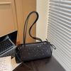 PU Solid Color Star Bow Satchels Bags 2026 New Trend Fashi Bags Simple Daily Commute Exquisite Design Sense Shoulder Bags