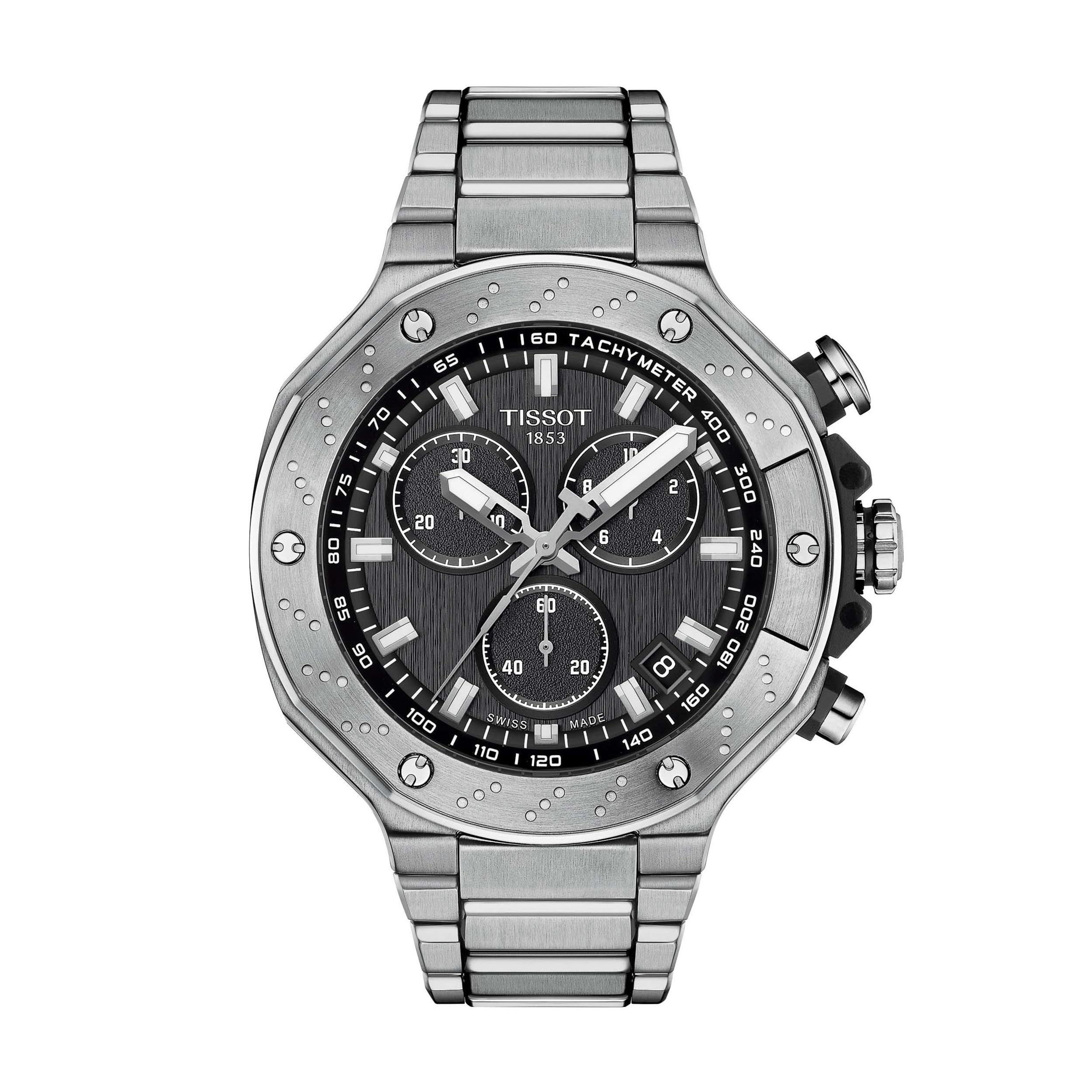 

Годинник TISSOT T-Race Хронограф з Браслетом і Чорним Циферблатом (T1414171105101) Чоловіче [Офіційний імпорт]