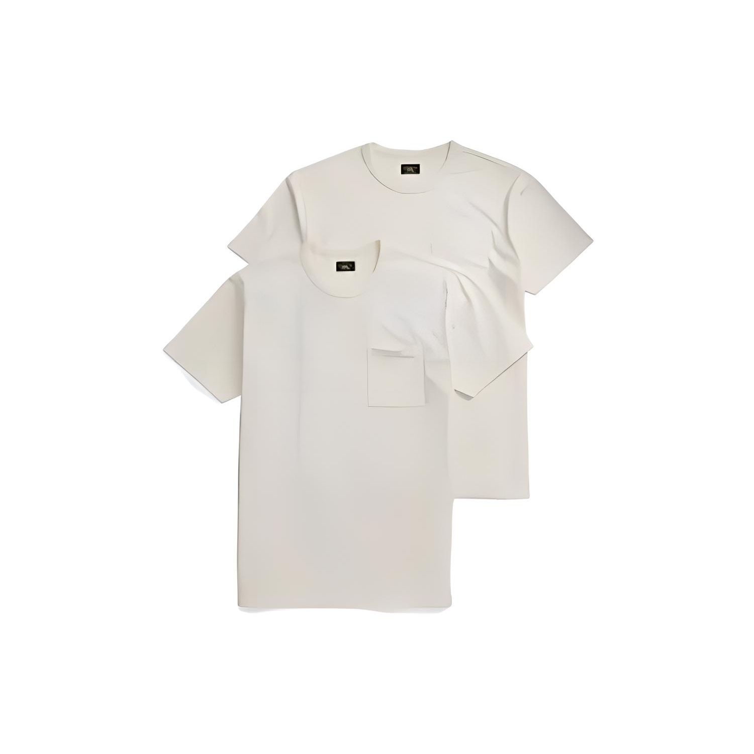 

Polo Ralph Lauren Однотонный комплект футболок с коротким рукавом, приталенного силуэта, с карманом и круглым вырезом, мужской, топы, молочно-белый, MNRRTSH1N820130-100 XXL