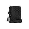 Coach Sullivan 17 Klassische Monogramm-Prägung Reißverschluss Multifunktionale Tasche Kieselstein-Leder Beschichtetes Canvas Umhängetasche Klein CC009-QBMI5