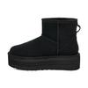 Bottes Plateformes Mini Classiques Noires Baskets Femme 1134991-BLK