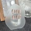 HANDMADE Artificial Nail Long Oval Cat Eye Gradient Phototherapy Nails Fake Nails Reusable and Removable Nails