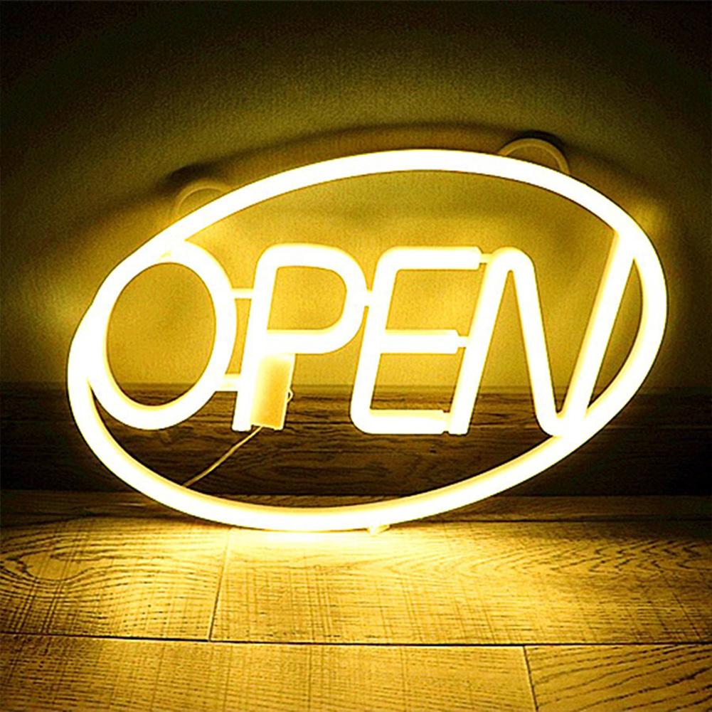 LED Open Signs For Business, Neon Open Sign, Battery/USB Powered Open Sign With ON/OFF Switch For Bar Shop Coffee Salon Hotel Store Walls Window Door