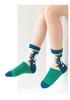 Boys' Cartoon Dinosaur Pure Cotton Mid-Calf Socks, Spring/Autumn, A-Class, for Babies and Children.