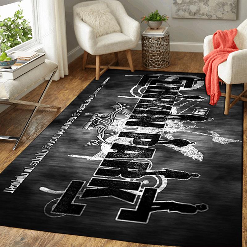 Linkin Park Music Poster Design Rug Floor Mat for Living Room or Bedroom Soft and Comfortable Carpet a Gift for Birthday and Holiday.